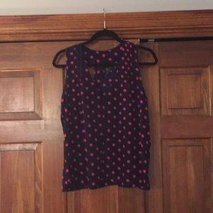 Polka-dotted Razorback Tank